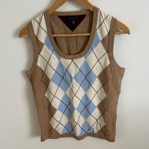 Tommy Hilfiger argyle sweater size L